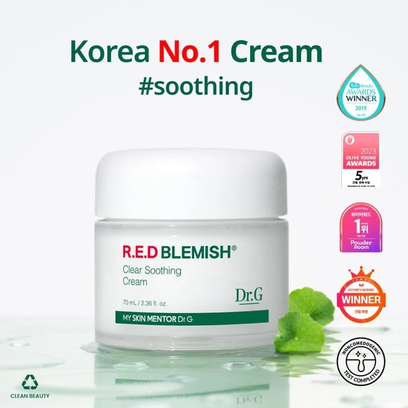 Dr.G Red Blemish Clear Soothing Cream 70ml / 2.36 fl.oz. - Picture 2 of 4